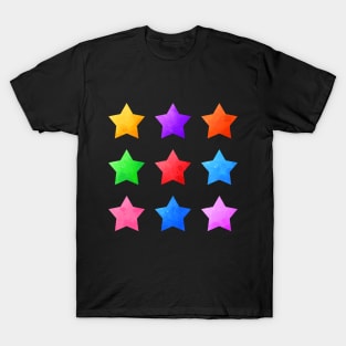 Colorful Watercolor Stars Pack T-Shirt